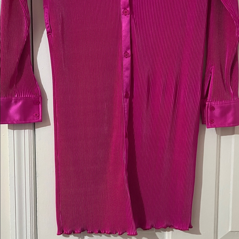 Sincerely Jules Fuchsia Pleated Dress - Picture 9 of 13